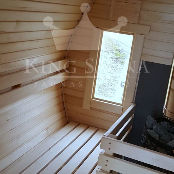 "Beweglich" sauna 3.5m x 2.1m auf einem Anhänger