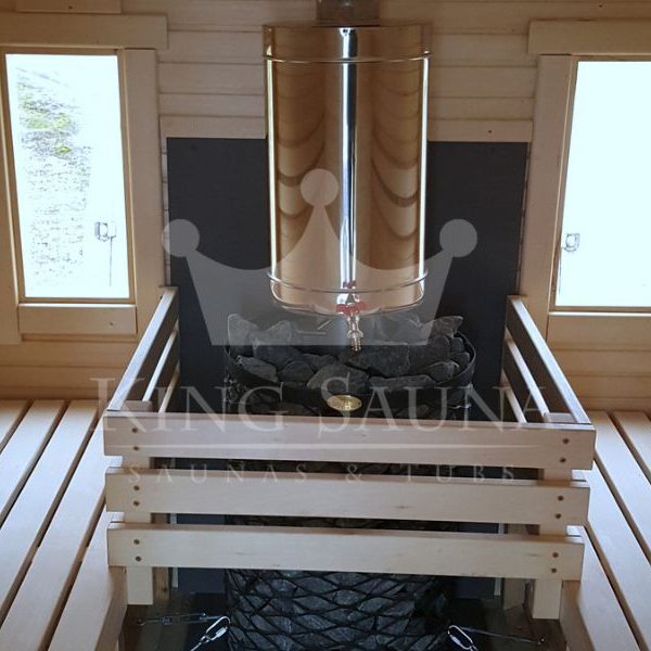 "Beweglich" sauna 3.5m x 2.1m auf einem Anhänger