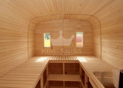 "QUADRATISCHE" sauna für sieben personen