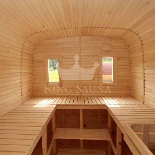 "QUADRATISCHE" sauna für sieben personen